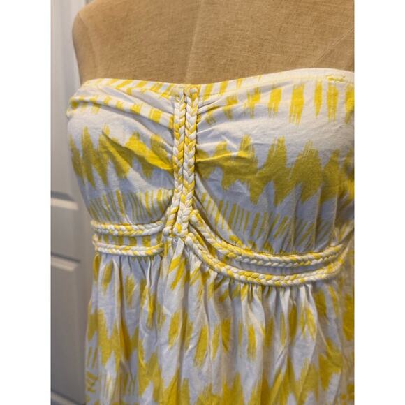 LANE BRYANT Yellow Strapless Summer Top Shirt size 14 / 16 - Picture 2 of 7